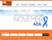 Tablet Screenshot of alicebarcelosimoveis.com.br